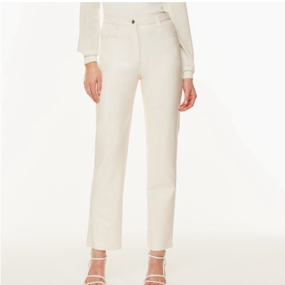 Aritzia Wilfred The Melina High Rise Leather Pant